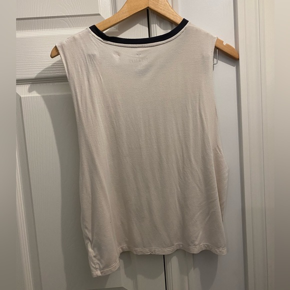 American eagle medium super soft cream crop tee - Picture 2 of 3